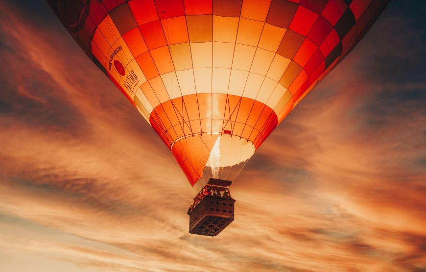 Hot air balloon in Marrakesh