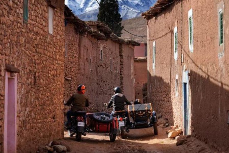 Sidecar à Marrakech